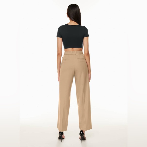 Babaton High Waisted Pleated Pant - Picture 5 of 9